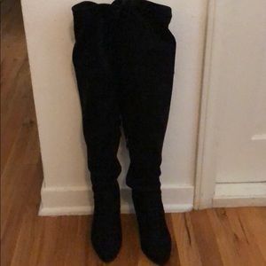 Over the Knee, faux suede boot